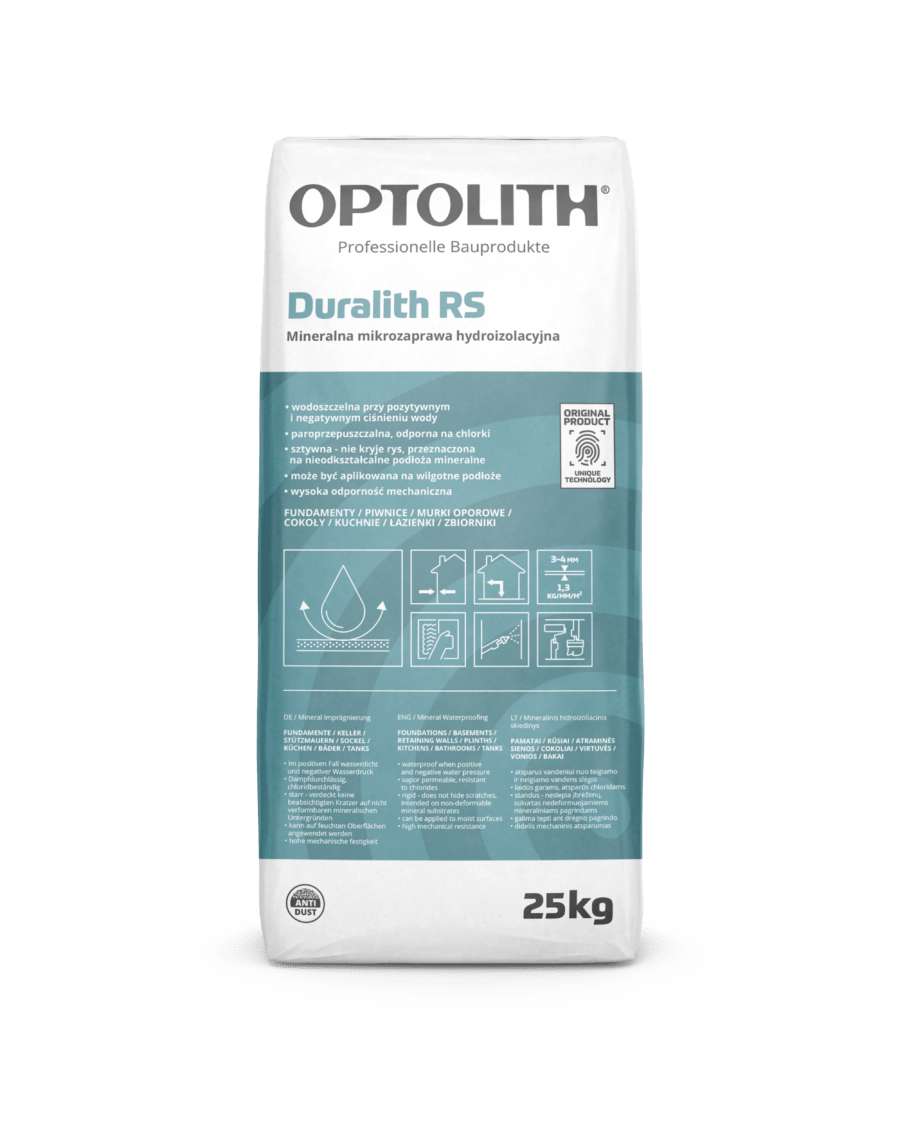 Mineralna Mikrozaprawa Hydroizolacyjna – Optostop Duralith