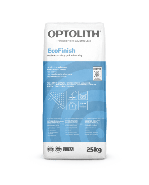 Drobnoziarnisty Tynk Mineralny – Optoplast EcoFinish