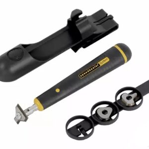 Flexi scraper with holster Skrobak precyzyjny z ruchomą głowicą i zasobnikiem z różnymi kształatmi ostrzy