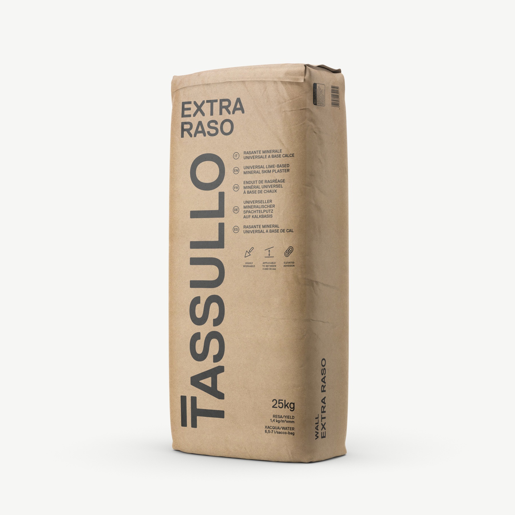 Biała gładź/tynk wyrównujący 3–30 mm – Tassullo Extra Raso
