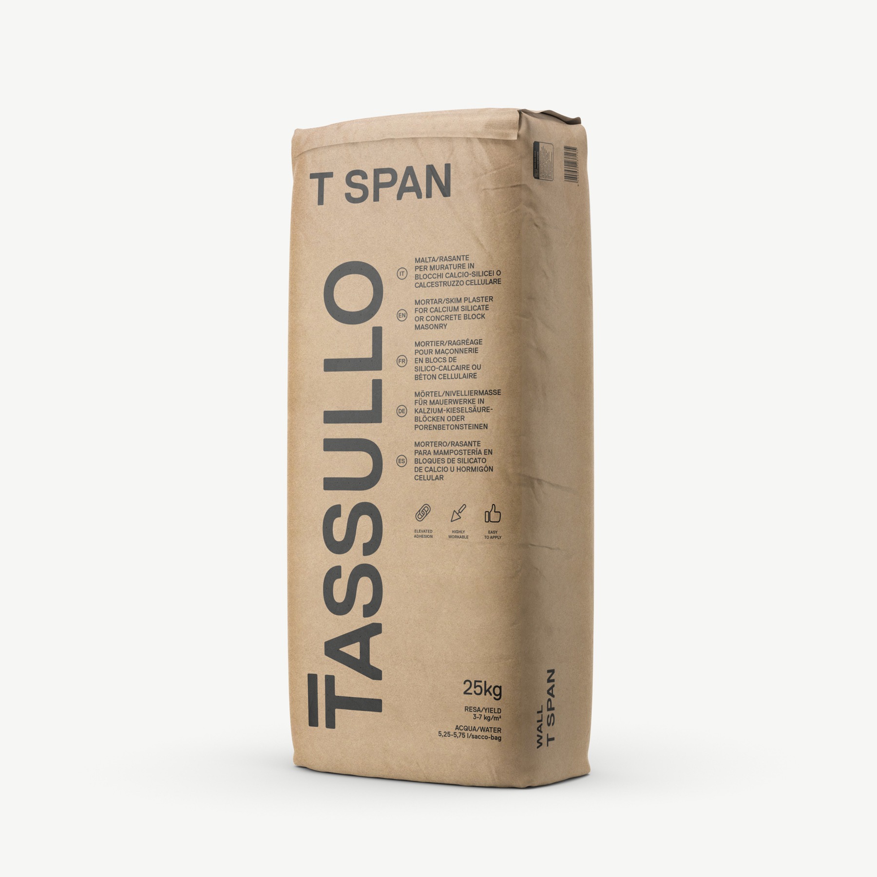 Biała zaprawa cienkowarstwowa i gładź – Tassullo T Span